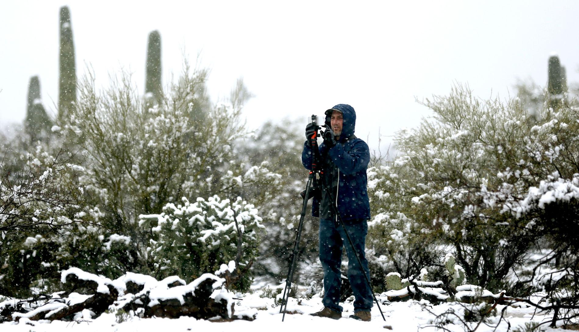 Snow Across Tucson